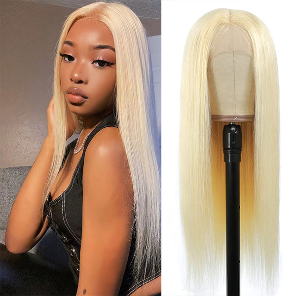 13x4 150%  #613 Blonde Hair HD Lace Straight Lace Front Wig