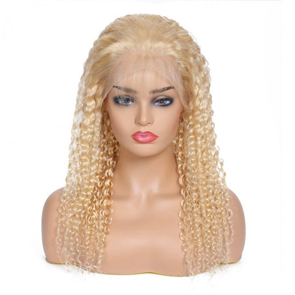 13x4 150%  #613 Blonde Hair HD Lace Deep Wave Lace Front Wig