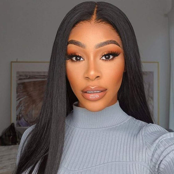 13x6 150% Pre-Plucked Straight Lace Front Wig