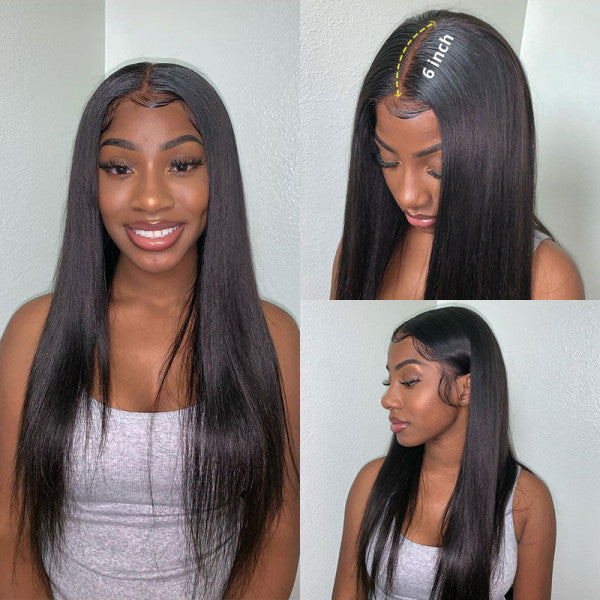 13x6 200% Pre-Plucked Straight Lace Front Wig