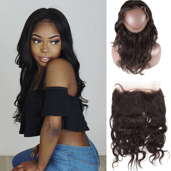 360 Lace Frontal Brazilian Body wave Pre Plucked