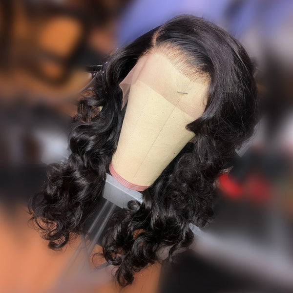 180% Loose Wave 360 Lace Frontal Wigs Pre-plucked Human Hair Wig