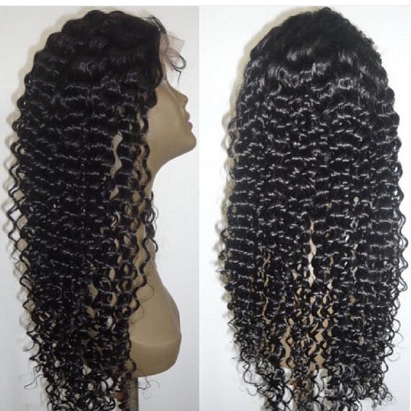 180% Deep Wave 360 Lace Frontal Wigs Pre-plucked Human Hair Wig