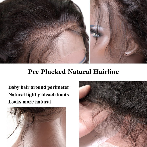 13x6 200% HD Lace Wig Glueless Virgin Human Hair Body Wave