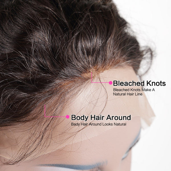 13x6 150% HD Lace Wig Glueless Virgin Human hair Body Wave