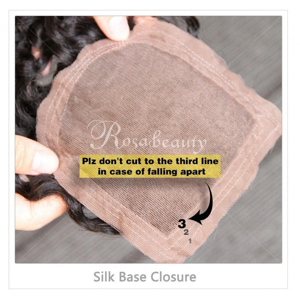 4X4 Silk Base Closure Brazilian Hair Straight