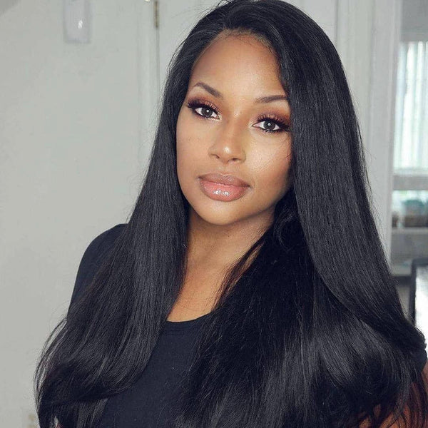 180% Straight 360 Lace Frontal Wigs Pre-plucked Human Hair Wig