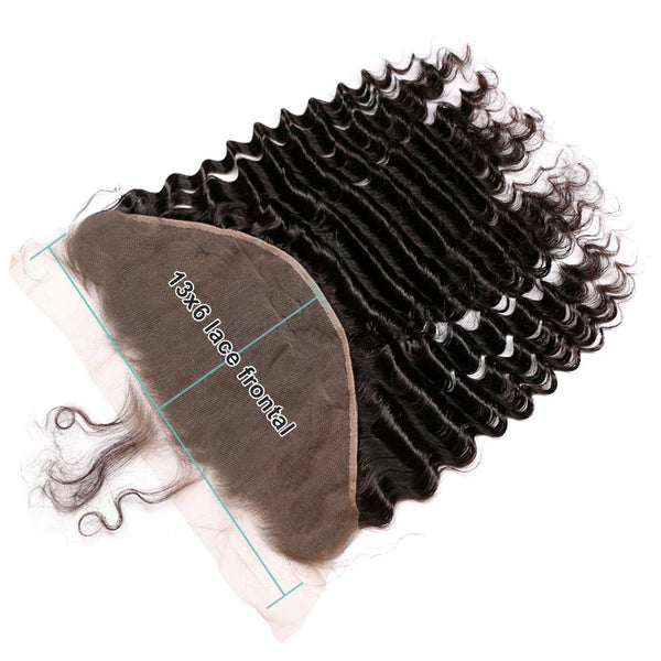 13x6 Lace Frontal Brazilian Hair Deep Wave