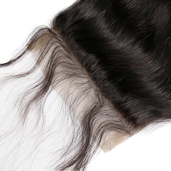 5x5 Transparent Lace Closure Brazilian Virgin Hair Body Wave