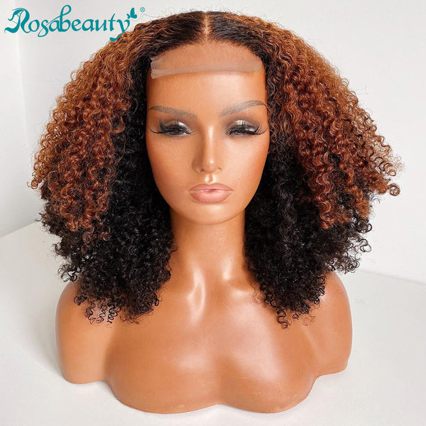 4x4 Affordable Curly Bob Wig Glueless Lace Wig Virgin Human Hair