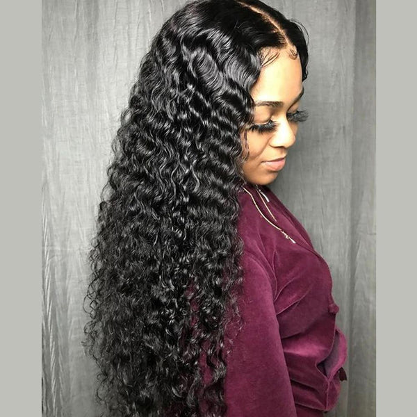 13x4 150% HD Lace Front Wig Human Hair Deep Wave