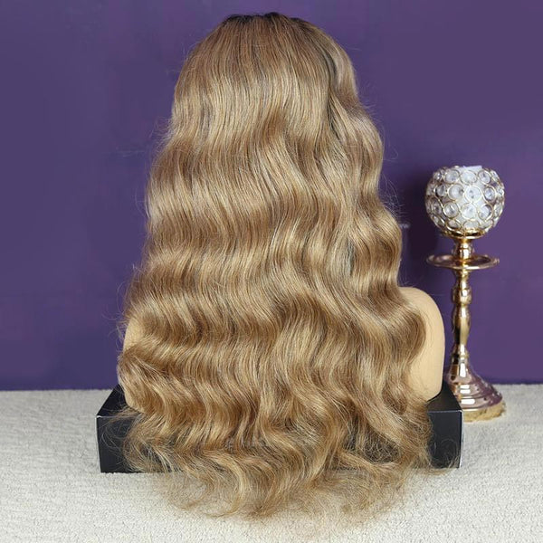 13x4 Ombre Honey Blonde Body Wave Lace Front Wig Virgin Human Hair